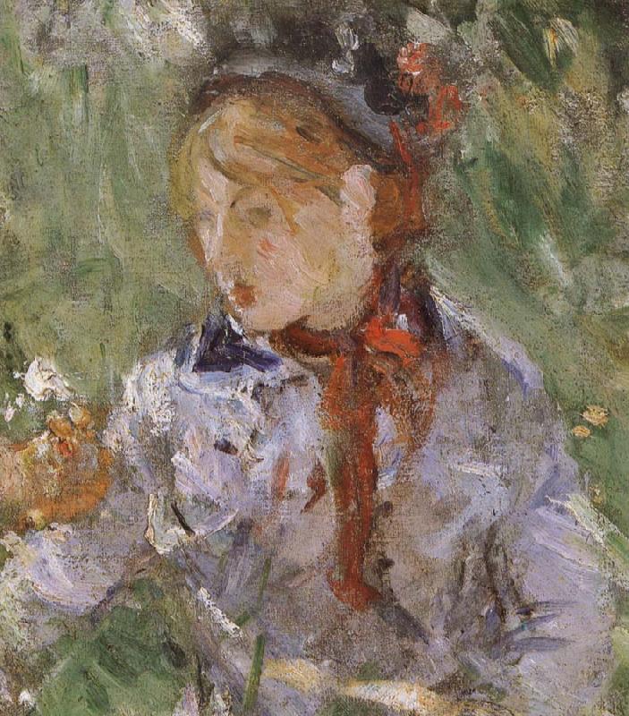 Berthe Morisot Detail of  The woman and children are in the park oil painting picture